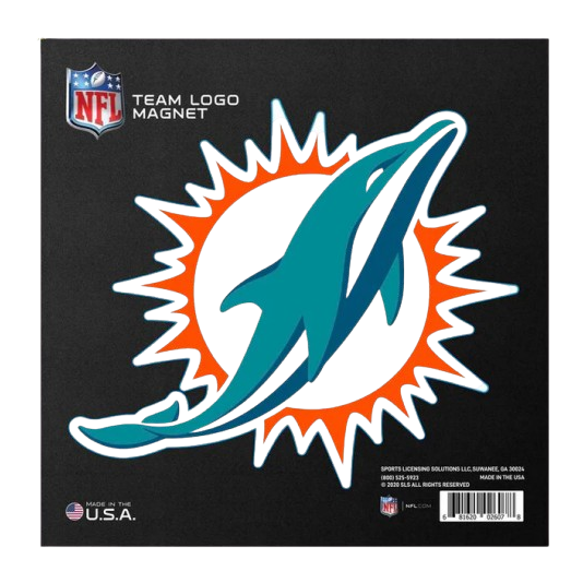 FANMATS 10in Miami Dolphins Large Team Logo Magnet