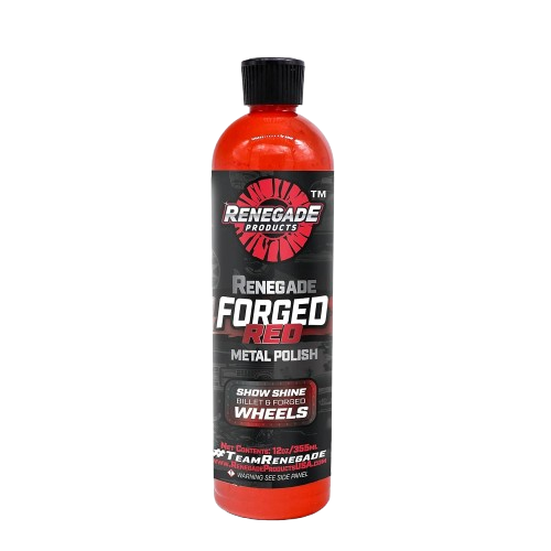 Renegade Products USA - Forged Red - Forged Metal Polish for Billet Wheels & Soft Aluminum, Soft Metal & Forged Wheel Polish, Billet Aluminum Cleaner & Polish, 12oz.