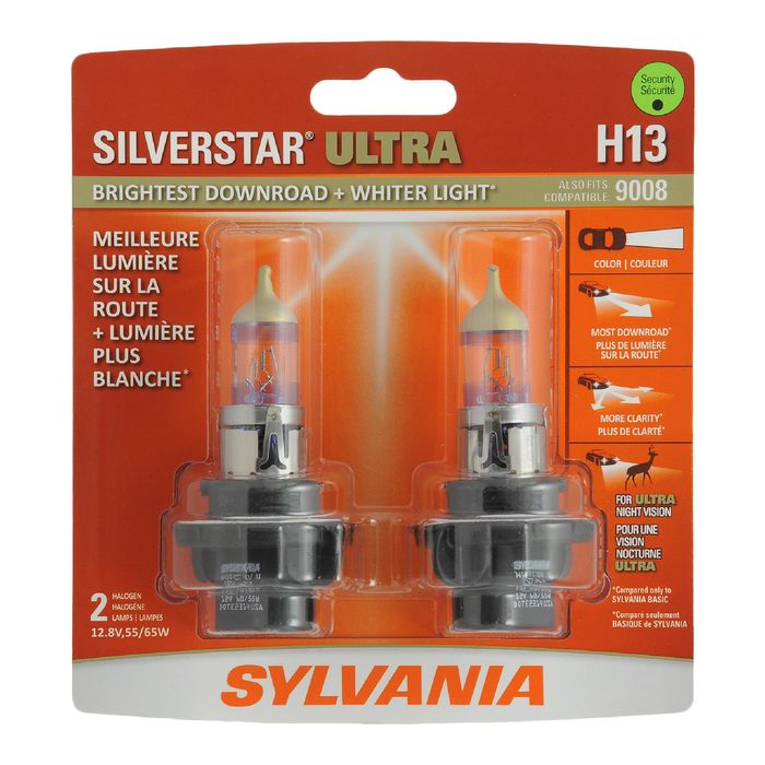 SilverStar Ultra Headlight and Fog Light Bulb H13SU-2