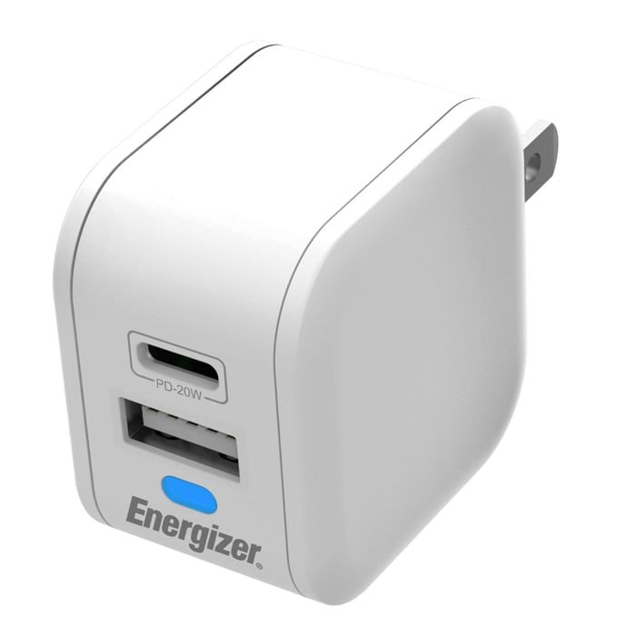 Energizer Power Delivery 20 Watts Type C with USB Wall Charger