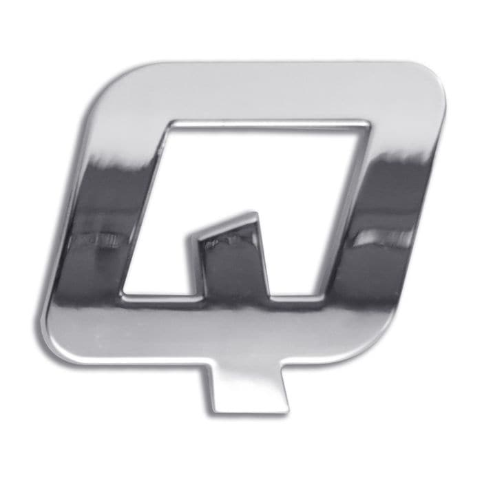 Electroplate Chrome Letter Q