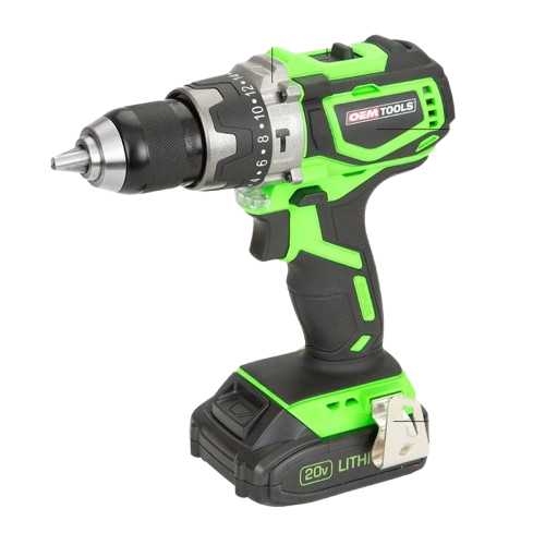 OEMTOOLS 20 Volt Max 1/2in Lithium Ion Brushless Hammer Drill