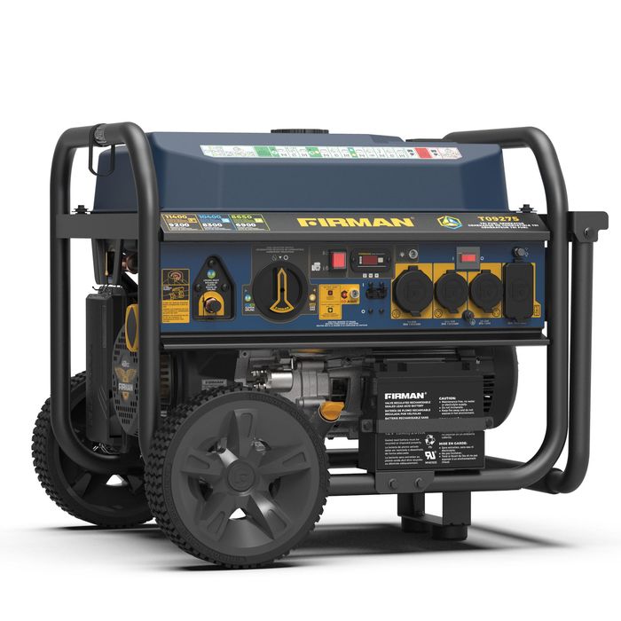 Firman Power Equipment Tri Fuel Portable Generator 11400/9200W Electric Start Wheel Kit CO Alert 50 ST CAN