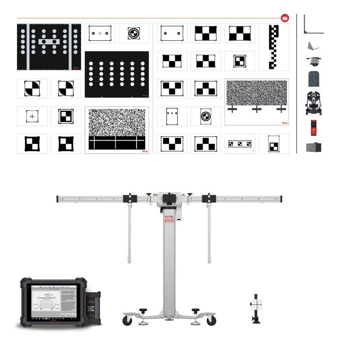 Autel Ma600 Ldw 2.0 Package Includes Ma600 Frame, Ms909 Tablet,Targets and Adas Software