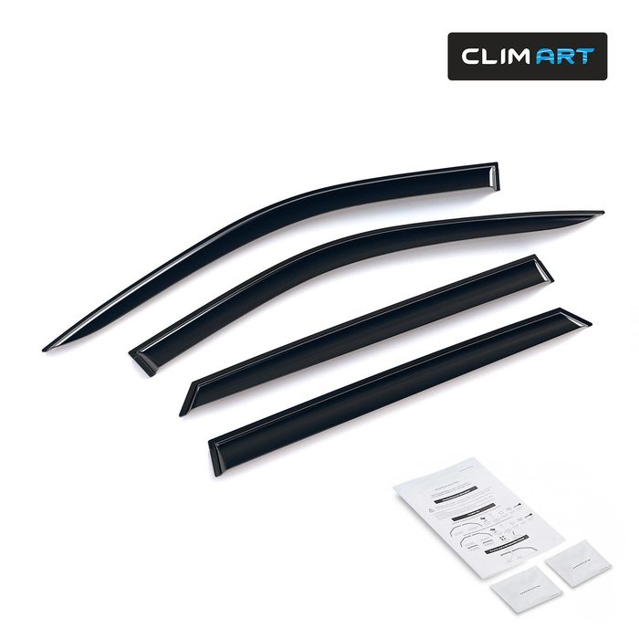 Clim Art Smoke Side Window Deflector 411162