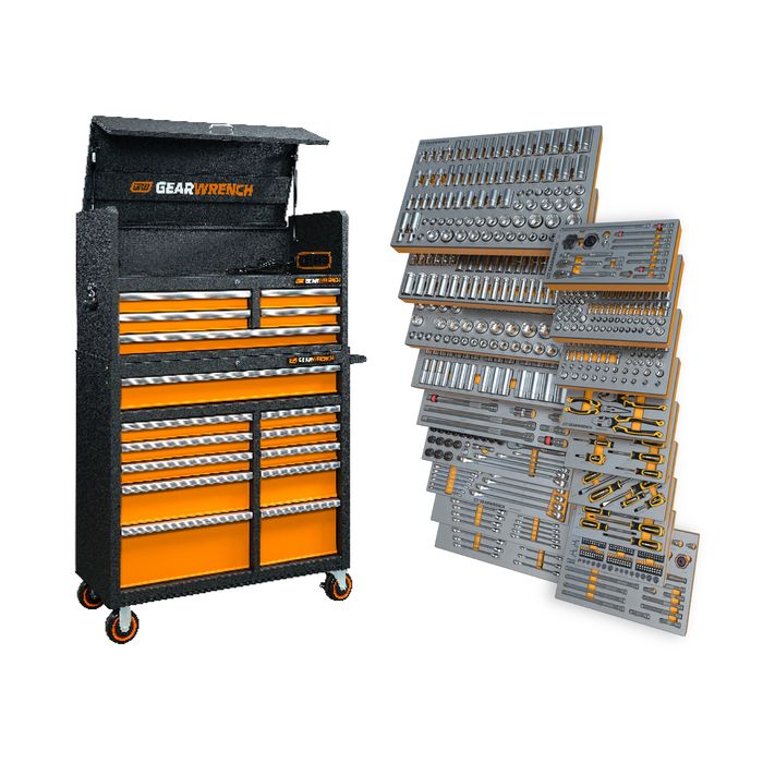 GearWrench Mechanics Tool Set with Premium Foam Trays and Tool Storage, 873 Piece