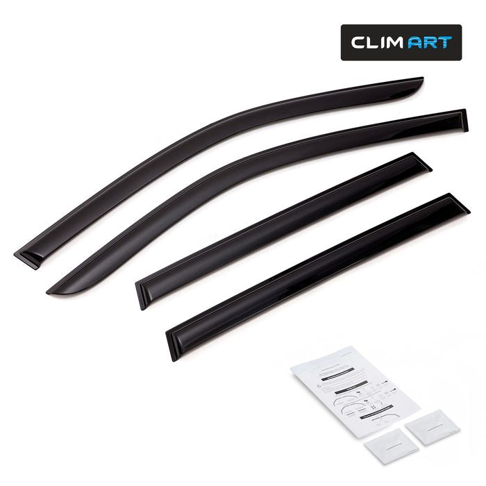 Clim Art Dark Smoke Side Window Deflector 413035