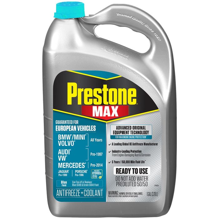 Prestone Engine Coolant Antifreeze Blue Pre-Mixed