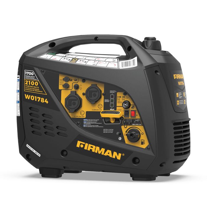 Firman Power Equipment 2,100/1,700 Watts Recoil Start 30 Amps Parallel Ready, 50 ST CAN Gas Inverter Portable Generator