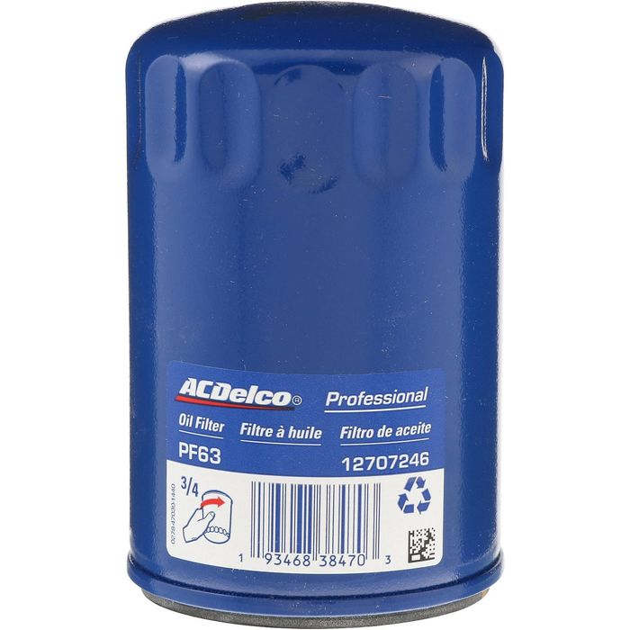 ACDelco GM Original Equipment Canister Engine Oil Filter PF63