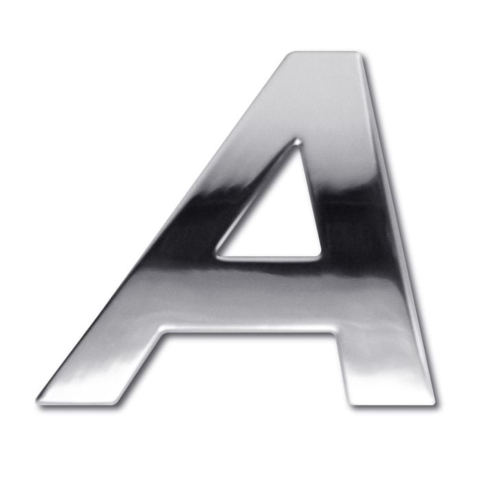 Electroplate Chrome Letter A