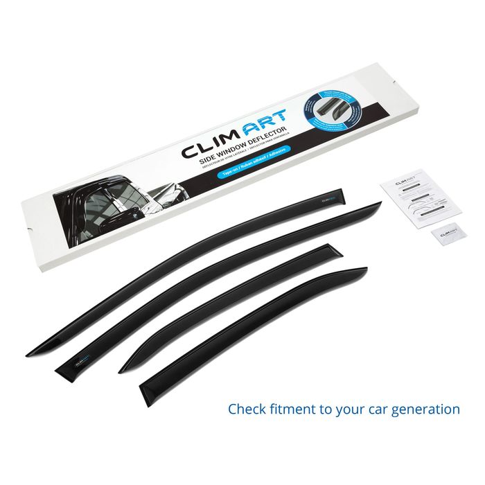 Clim Art Dark Smoke Side Window Deflector 417023