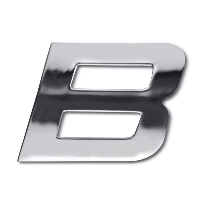 Electroplate Chrome Letter B