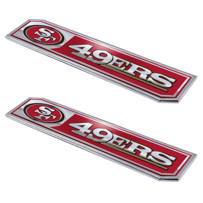 FANMATS San Francisco 49ers Truck Emblem Set 2 Pack