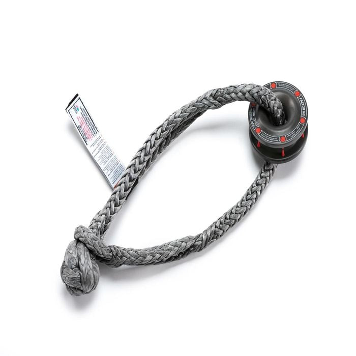 Factor 55 Grey 12,000lbs Max Rope Hoist ATV/UTV Use with Standard Duty Soft Aluminum Shackle