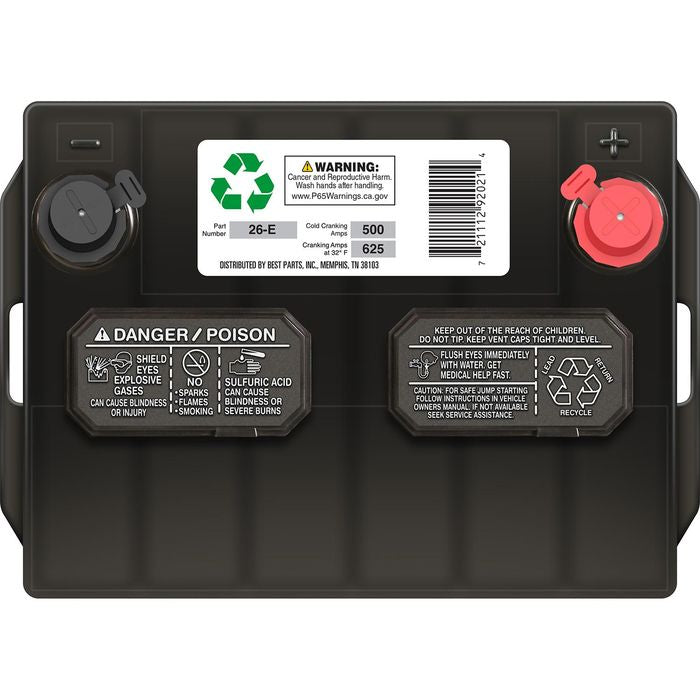 Econocraft Flooded Battery BCI Group 26 500 CCA 26-E