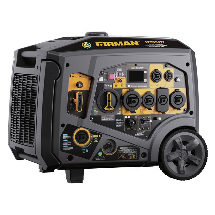 Firman Power Equipment 6,850/5,500 Watts Electric Start Adapter Parallel Ready CO Alert Technology, 49 ST CAN Tri Fuel Inverter Portable Generator