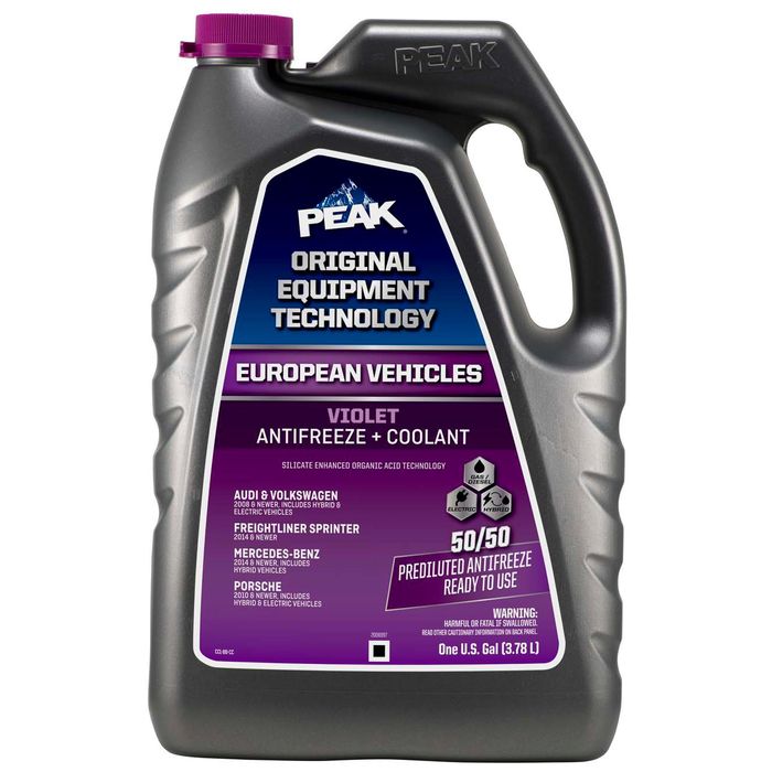 PEAK Original Equipment Technology European Vehicles Purple Antifreeze and Coolant Ready-To-Use