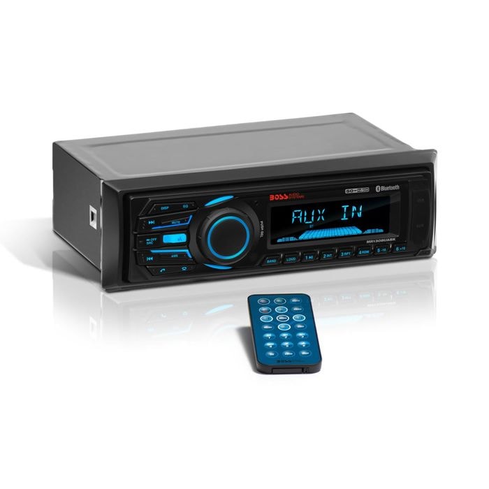 Boss Audio AM/FM Black Marine Bluetooth Receiver