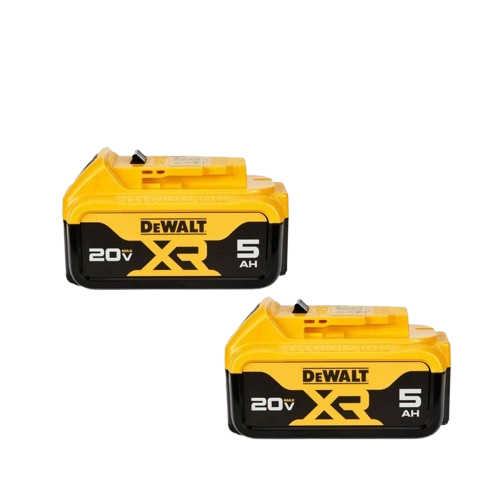 Dewalt 20 Volt MAX 5Ah Battery, 2 Pack