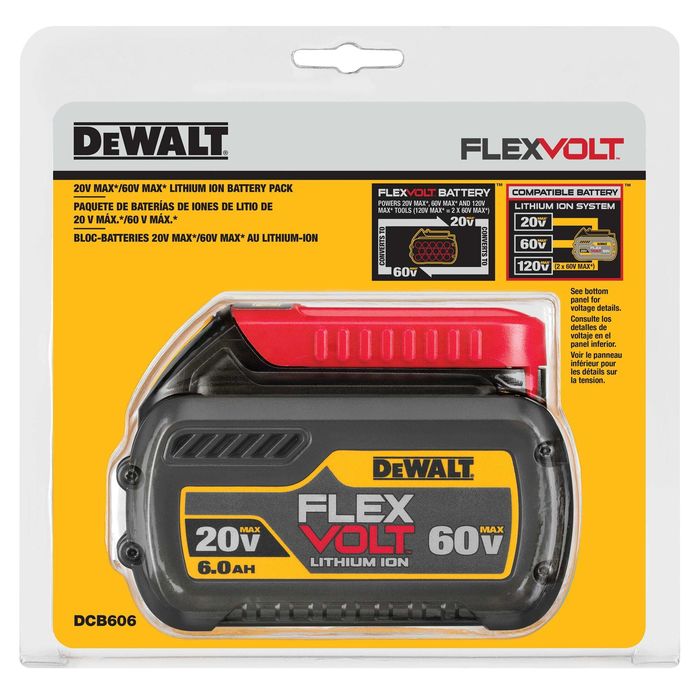 Dewalt 20/60 Volt 6.0Ah Flexvolt MAX Battery