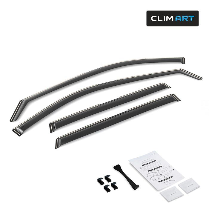 Clim Art Dark Smoke Side Window Deflector 621156