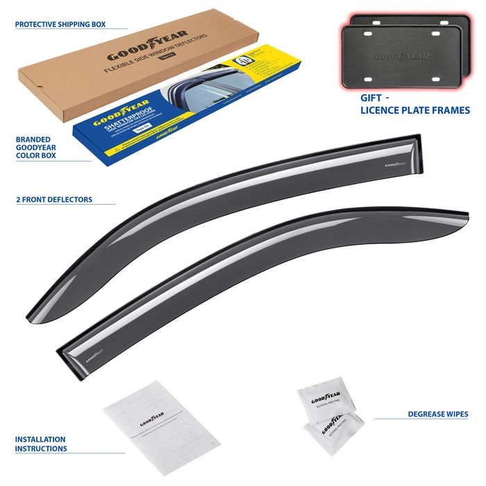 Goodyear Smoke Side Window Deflector GY003247LPV