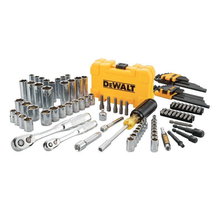 Dewalt 1/4in and 3/8in Drive Mechanics Tool Set, 108 Piece