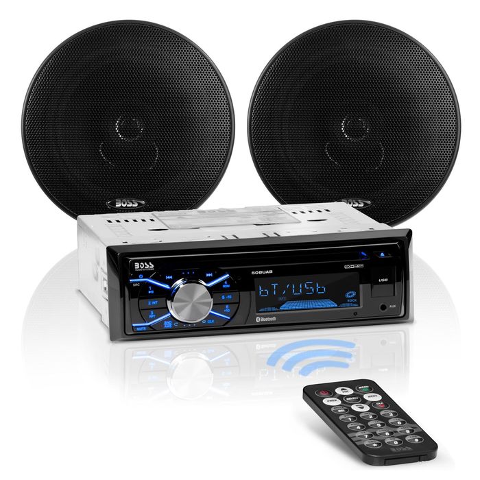 Boss Audio 6.5in Speakers Bluetooth/CD Car Stereo Package