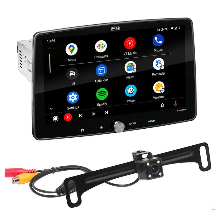 Boss Audio Elite Double Din Android Auto Rear Camera Apple CarPlay