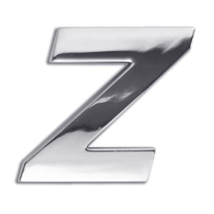 Electroplate Chrome Letter Z