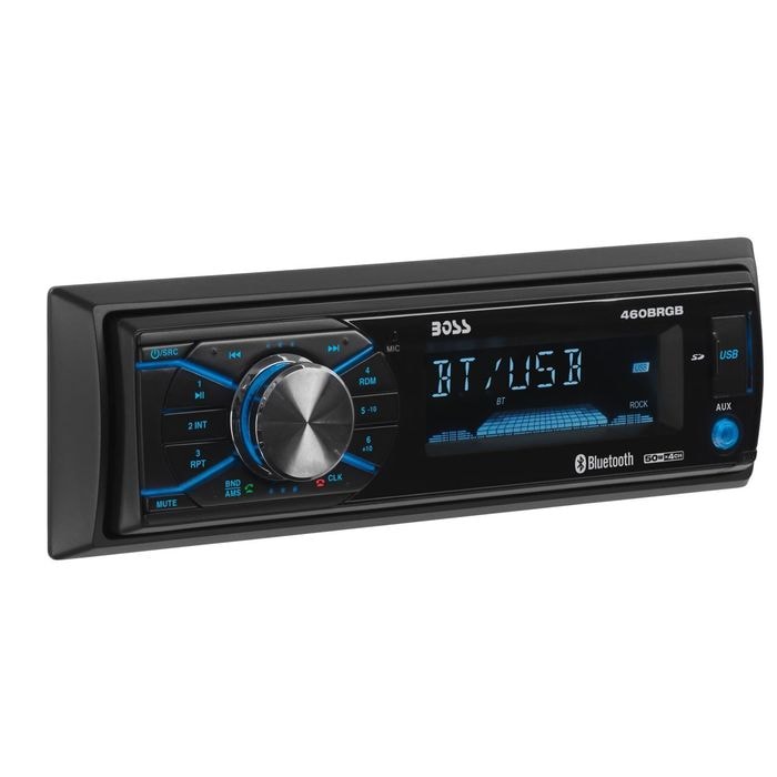 Boss Audio Single Din Mich-Less (no CD or DVD) Receiver, Bluetooth, Detachable Front Panel, Wireless Remote Multimedia Player