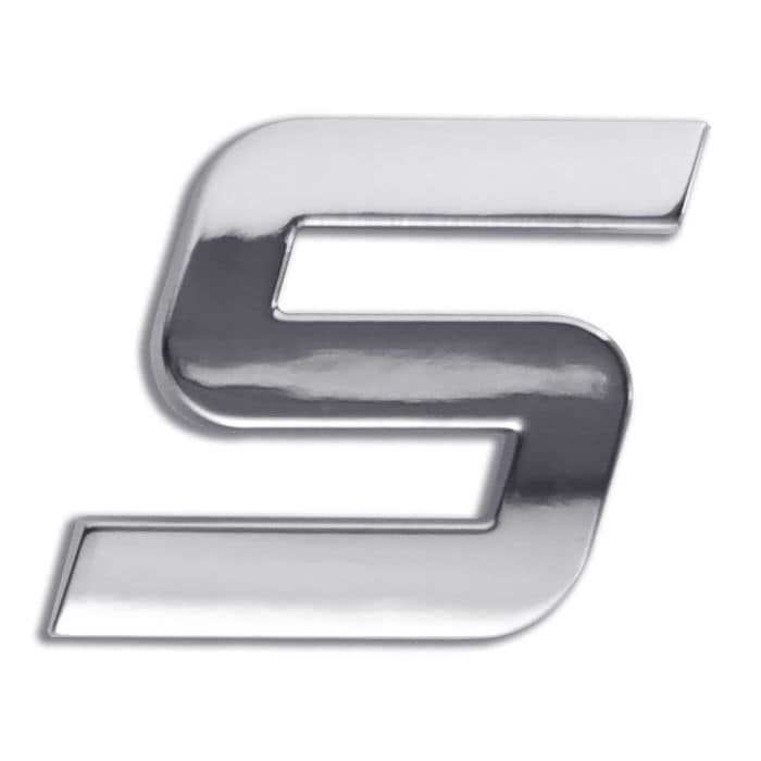 Electroplate Chrome Letter S