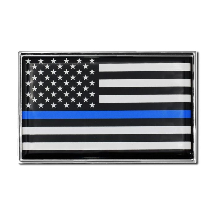 Electroplate Mini Police Flag Emblem