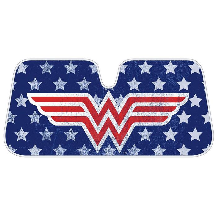 BDK Red Wonder Woman Logo Windshield Sunshade