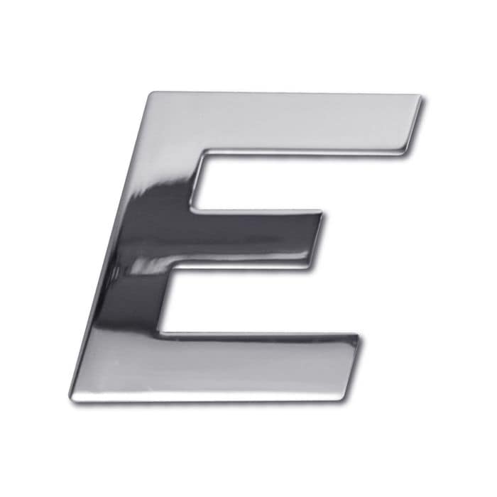 Electroplate Chrome Letter E