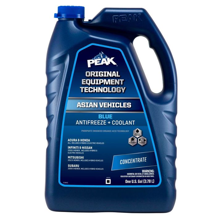 PEAK Original Equipment Technology Asian Vehicles Blue Antifreeze and Coolant Concentrate