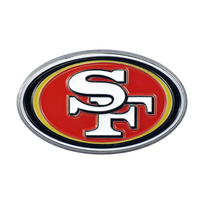 FANMATS San Francisco 49ers 3D Metal Color Emblem