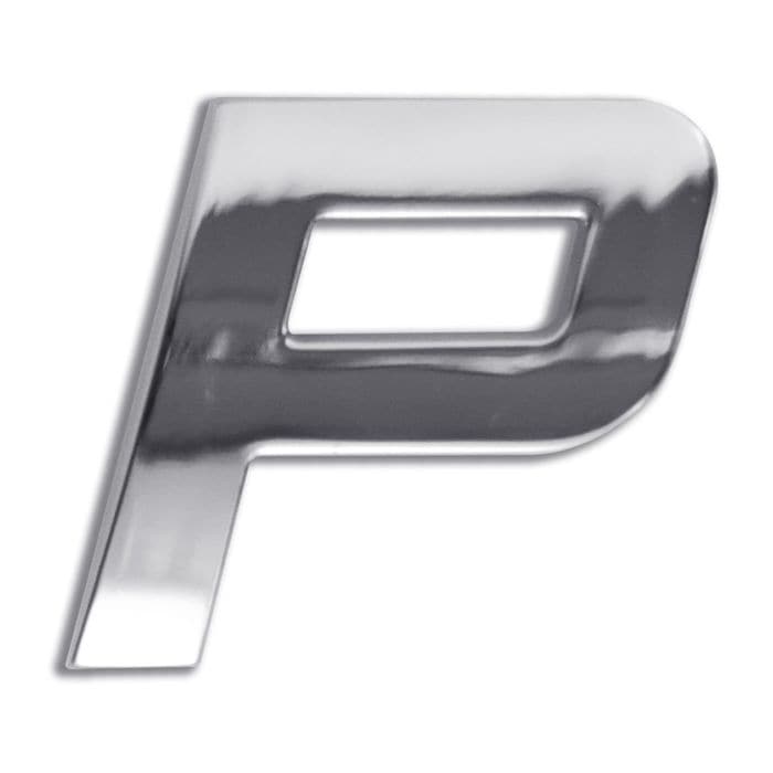 Electroplate Chrome Letter P