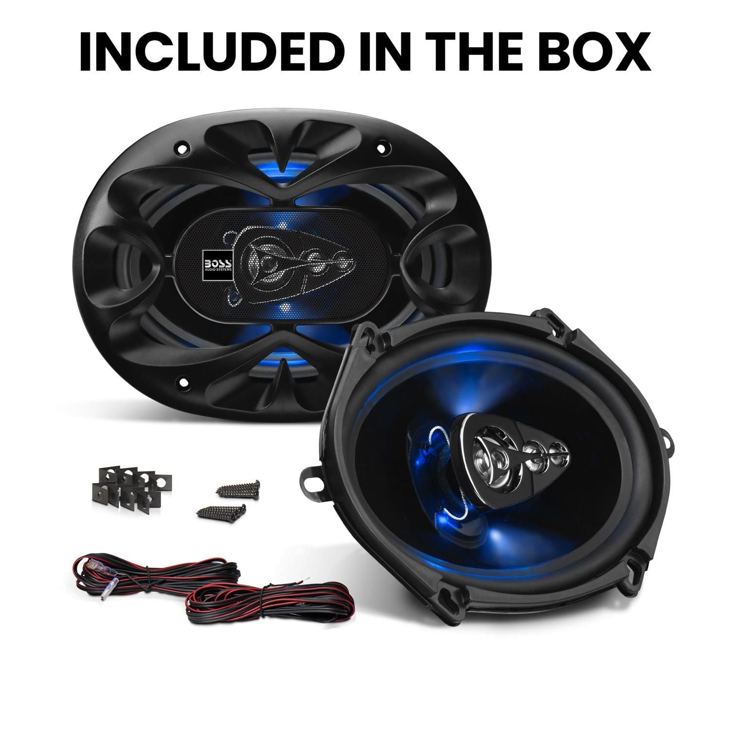 Boss Audio 5in x 7/6in x 8in 4 Way Speaker with LED