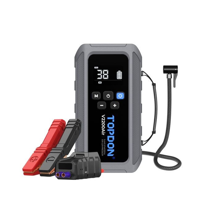 TOPDON USA Inc 12,000 mAh Jump Starter and Tire Inflator