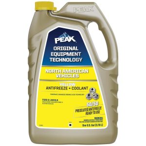 PEAK Original Equipment Technology North American Vehicles Yellow Antifreeze and Coolant Ready-To-Use