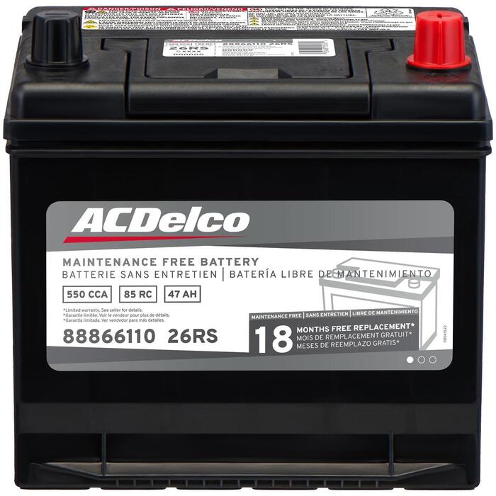 ACDelco Advantage Battery BCI Group Size 26R 550 CCA 26RS