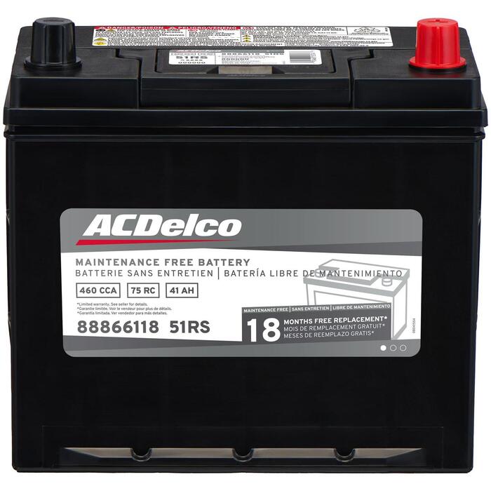 ACDelco Advantage Battery BCI Group Size 51R 460 CCA 51RS