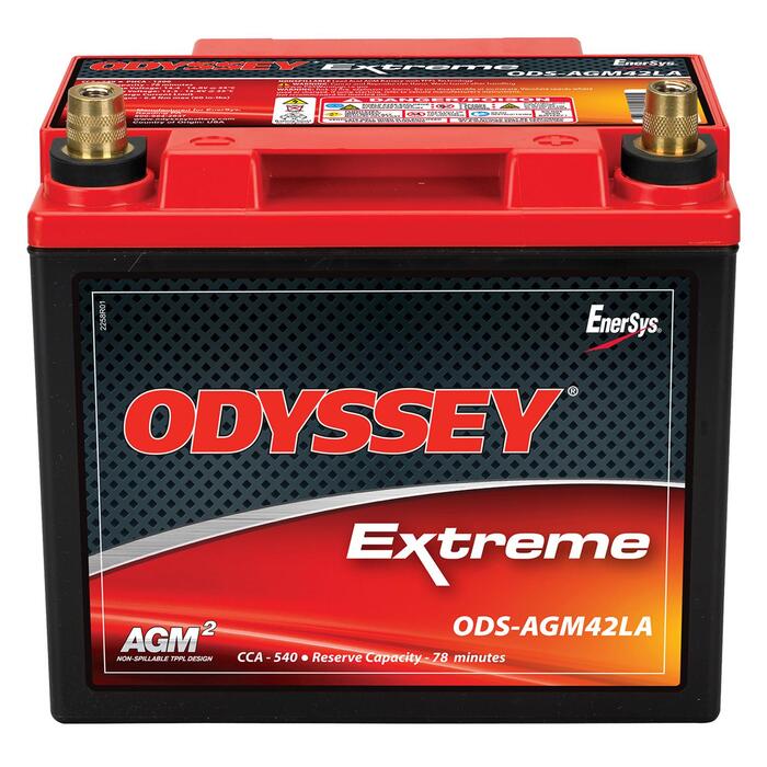 Odyssey Battery Extreme SAE Terminal AGM Ready-to-Ride Power Sport Battery 540 CCA PC1200T