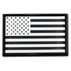 Elektroplate Chrome Inverted USA Flag Emblem