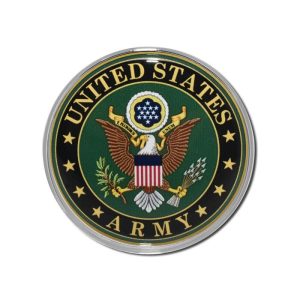 Electroplate Mini Army Seal Emblem