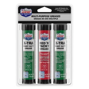 Lucas Oil Products X-Tra and Red N Tacky Multi Purpose Grease 3oz 3 Pack