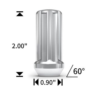 White Knight Wheel Nut 4 Piece 438104