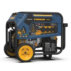 Firman Power Equipment 10,000/8,000 Watts Electric Start Wheel Kit CO Alert Technology, 50 ST CAN Tri Fuel Portable Generator